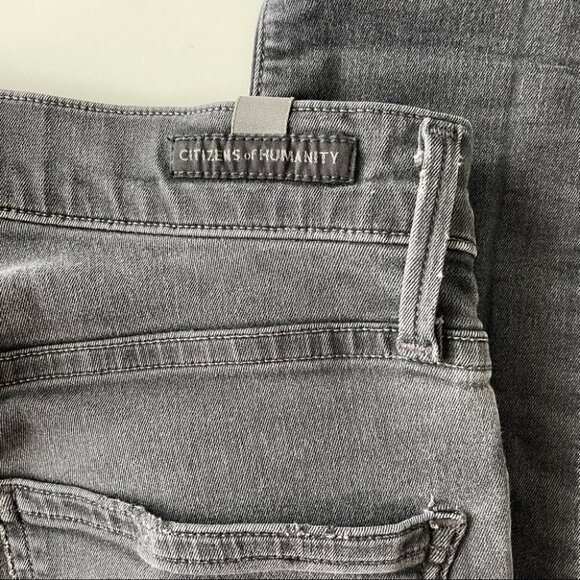 citizens of Humanity Rocket High Rise Skinny Jeans Black Ripped Womens 23 - Picture 5 of 7